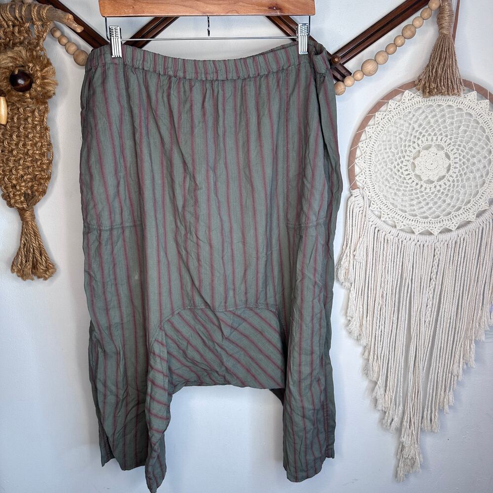 Magnolia Pearl Striped Drop Crotch Harem Pants